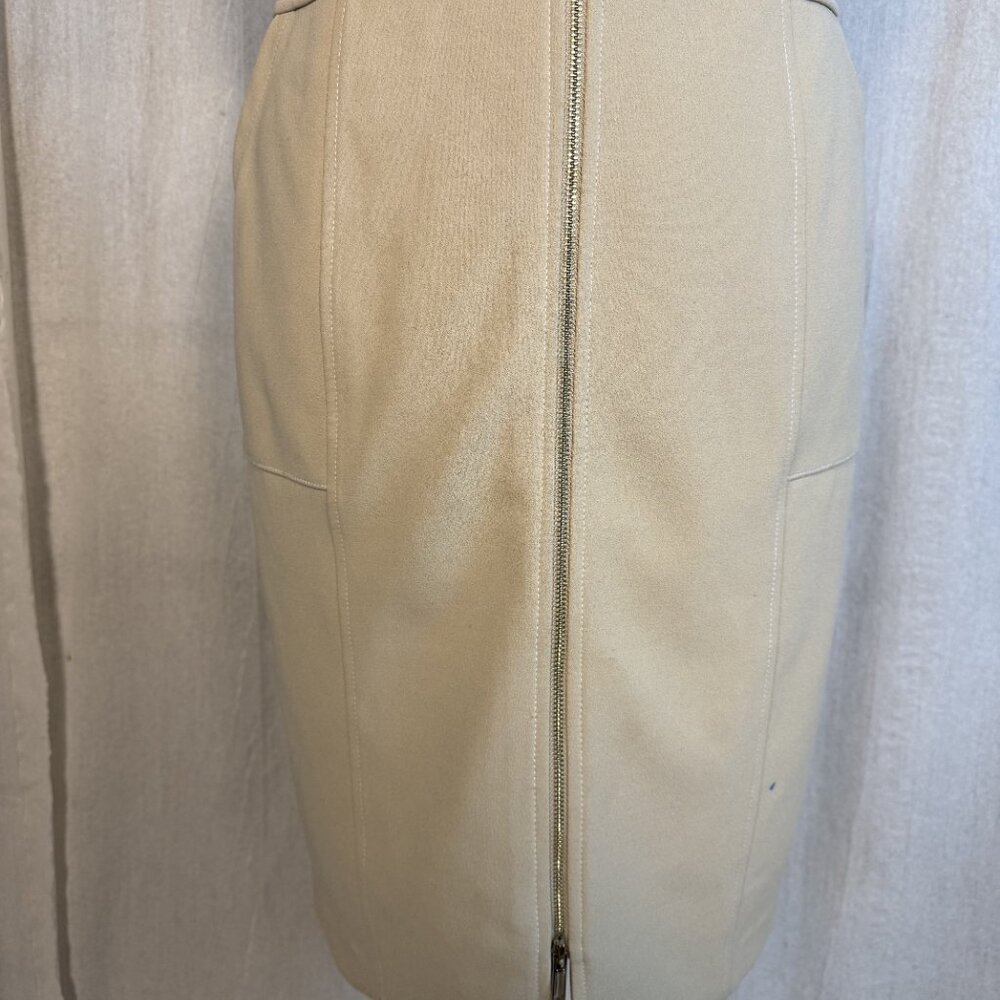 Tommy Hilfiger Womens Dress Size 12 Beige Tan Stretch Bodycon Work Dress F427 - Picture 3 of 10